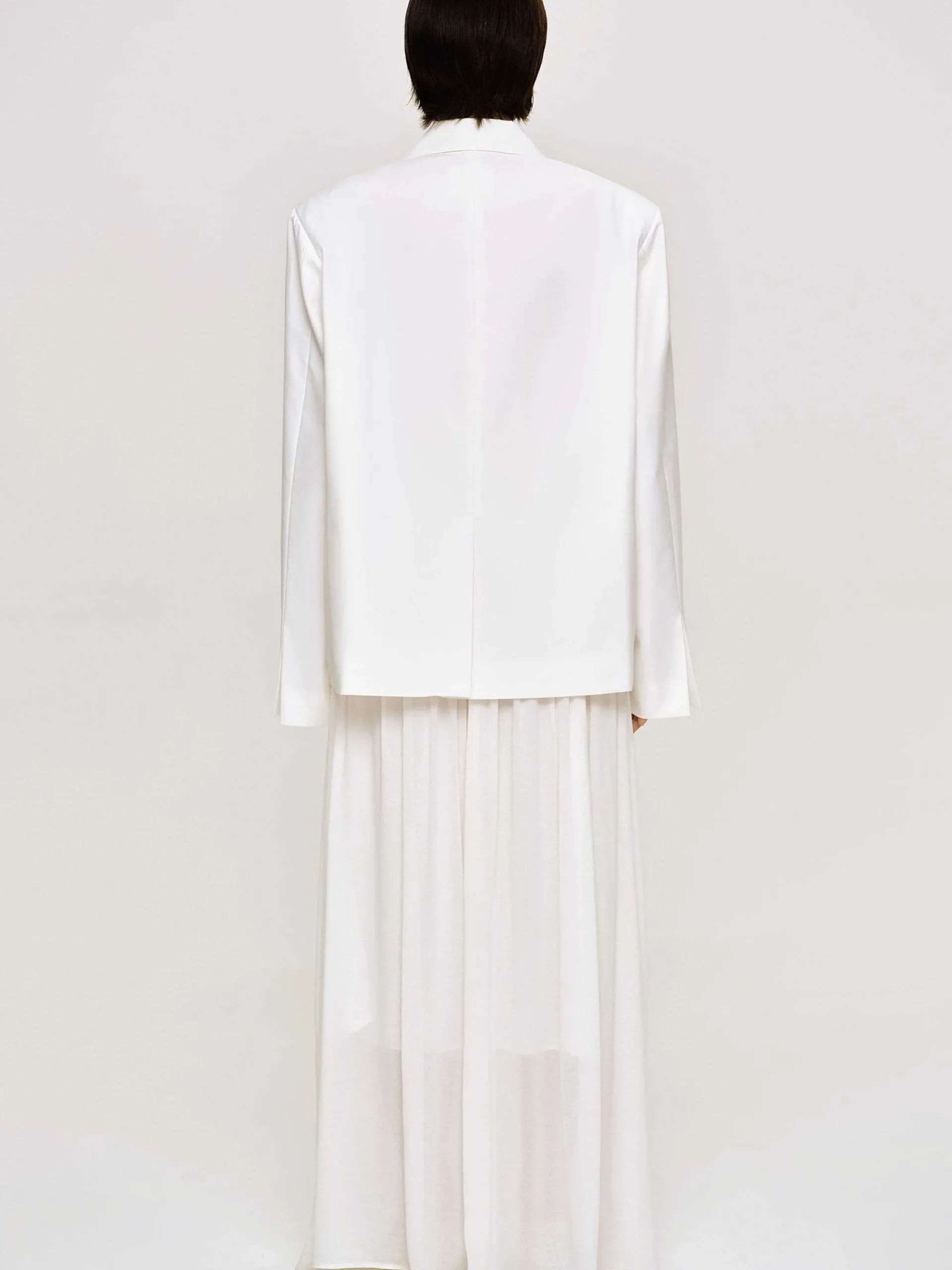 Source Unknown Accessoires-Baia Boxy Wrap Blazer, Blanc