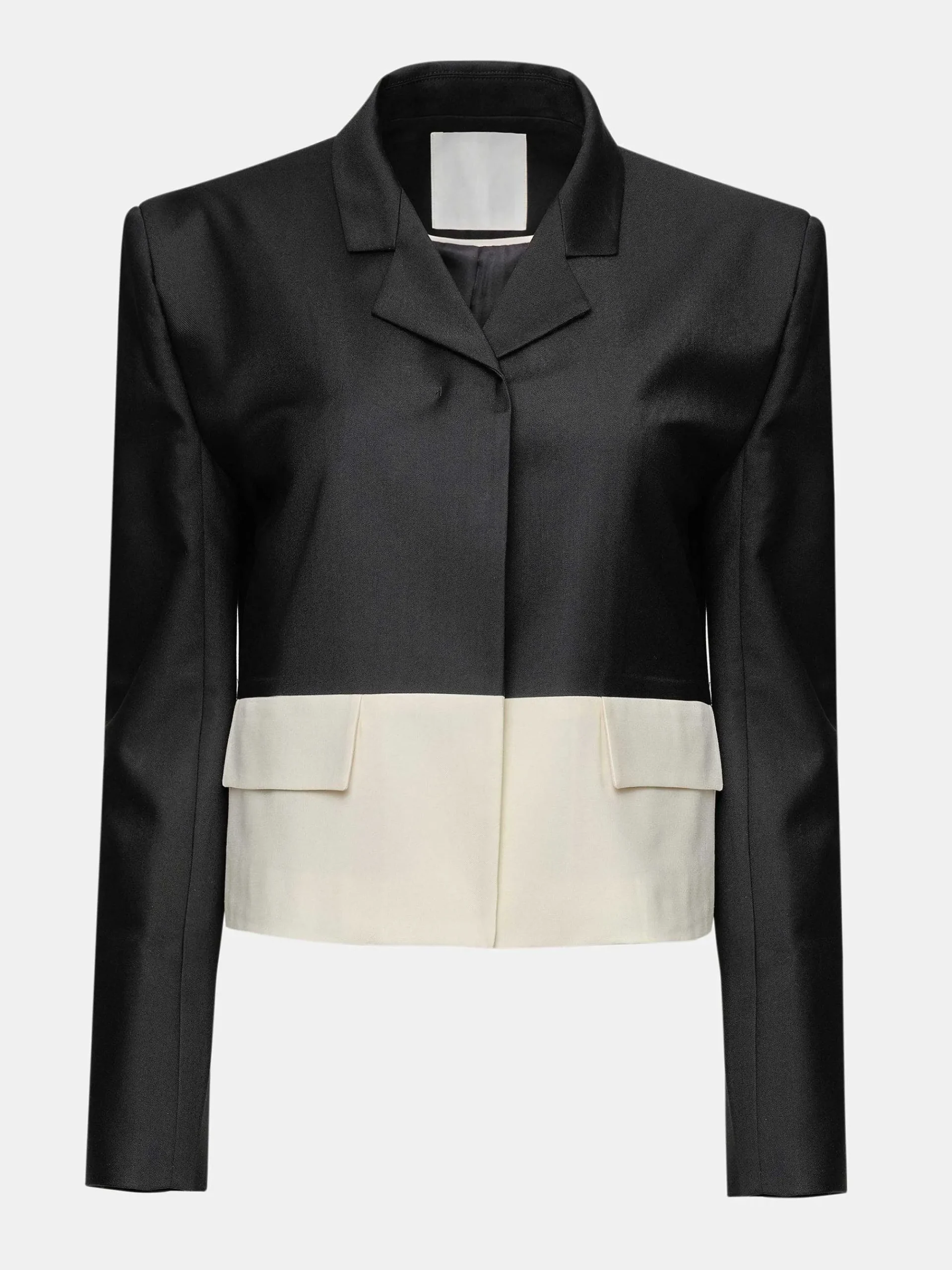 Source Unknown Accessoires-Blazer Bicolore, Noir/Ivoire
