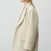 Source Unknown Accessoires-Blazer Boyfriend Surdimensionne Hayk, Creme