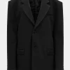 Source Unknown Accessoires-Blazer Boyfriend Surdimensionne Hayk, Noir