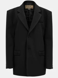 Source Unknown Accessoires-Blazer Boyfriend Surdimensionne Hayk, Noir