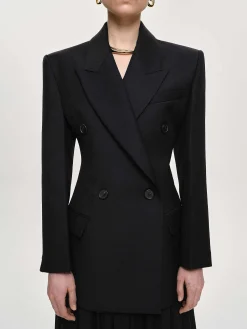Source Unknown Vêtements-Blazer Cintre A Double Boutonnage Leonara, Noir