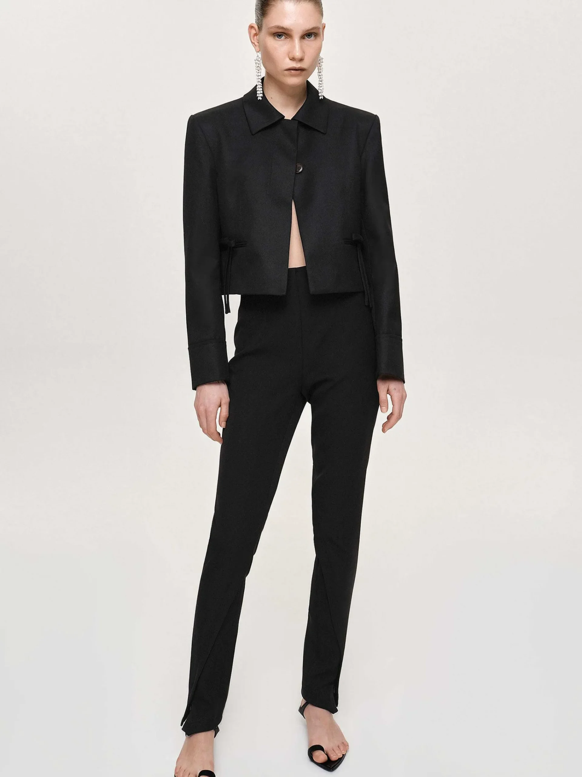 Source Unknown Accessoires-Blazer Court Avec Noeud Sisilia, Noir
