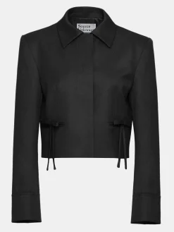 Source Unknown Accessoires-Blazer Court Avec Noeud Sisilia, Noir