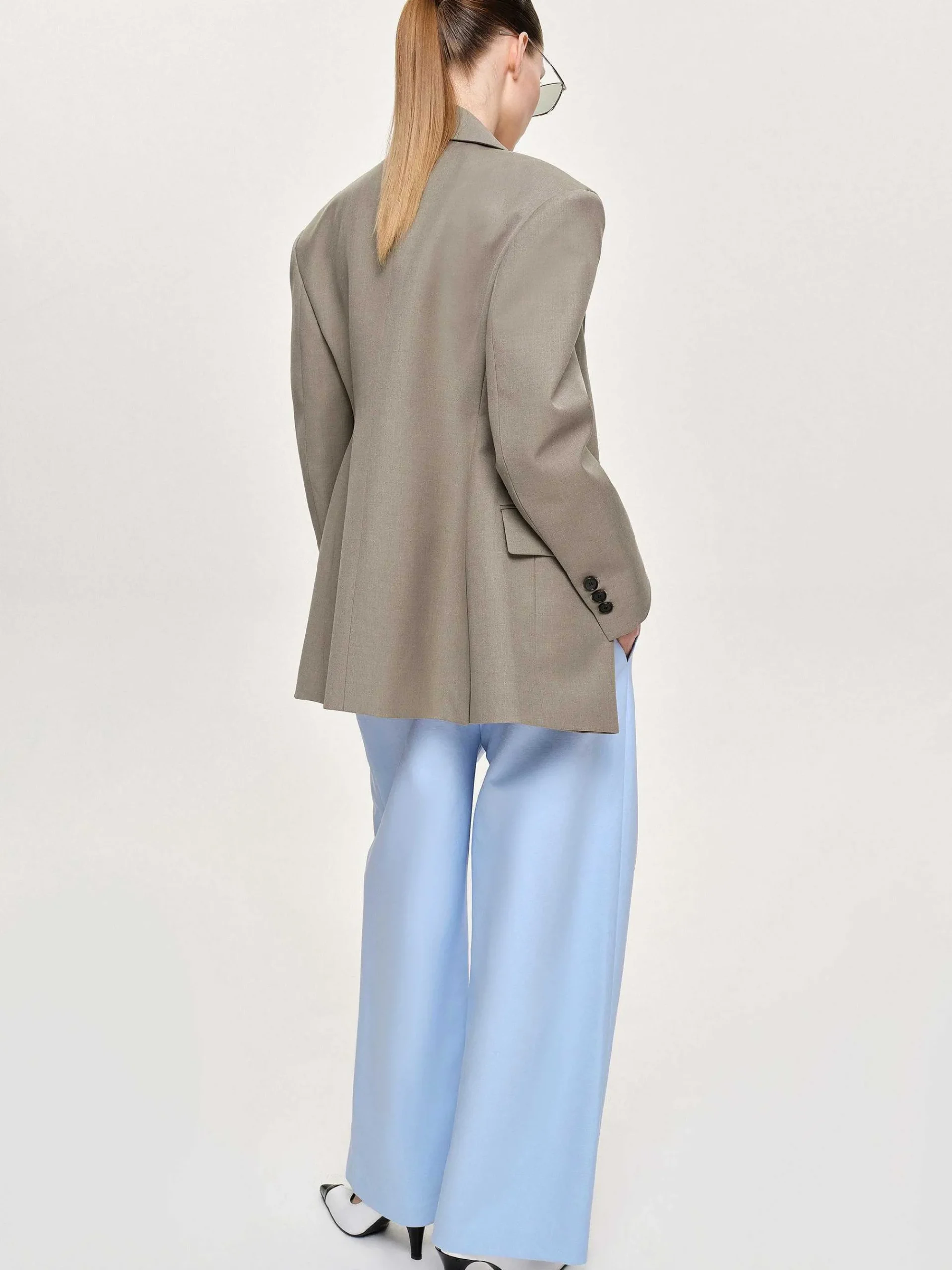 Source Unknown Vêtements D'Exterieur-Blazer Croise Messi, Dune
