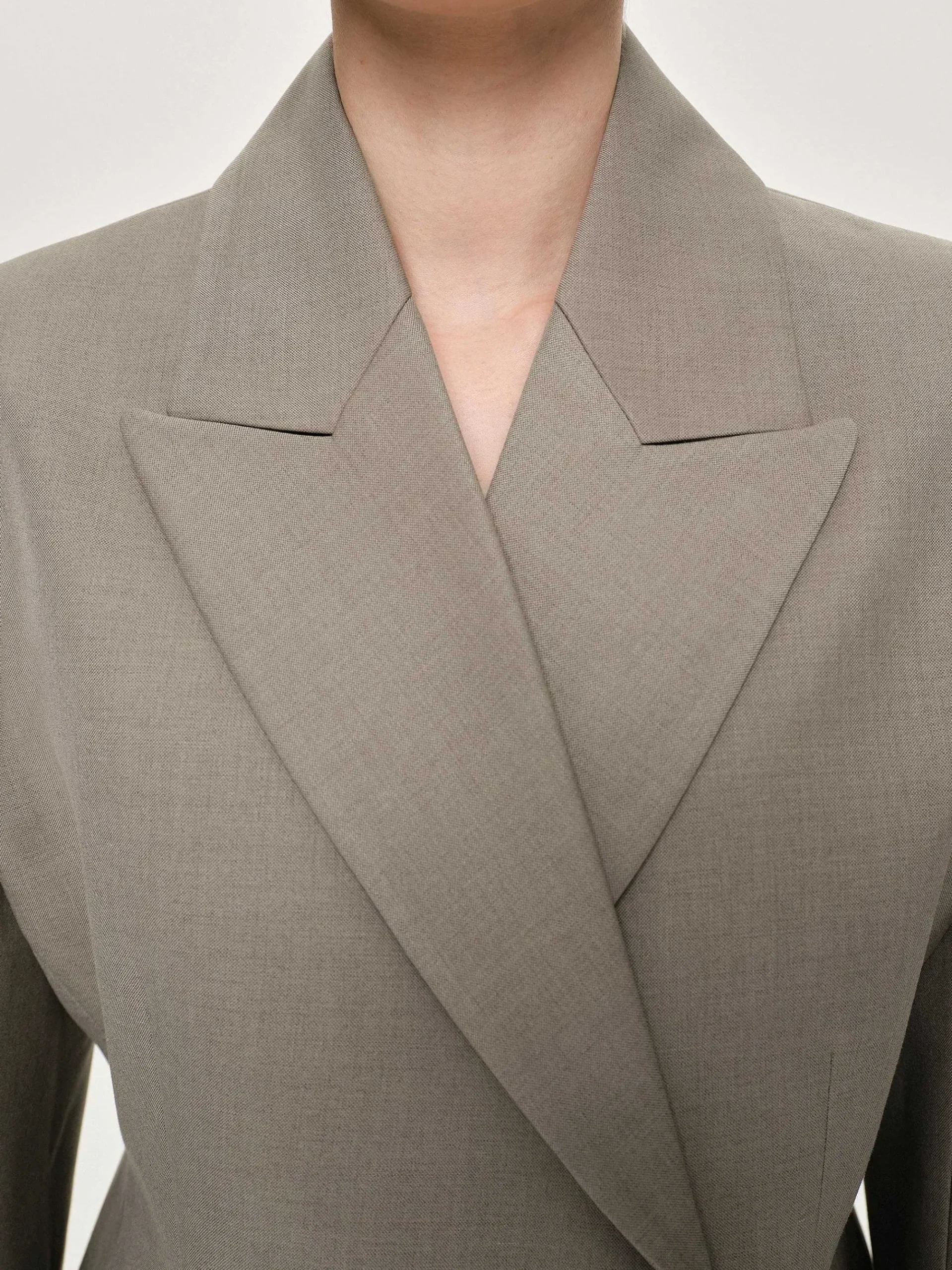 Source Unknown Vêtements D'Exterieur-Blazer Croise Messi, Dune