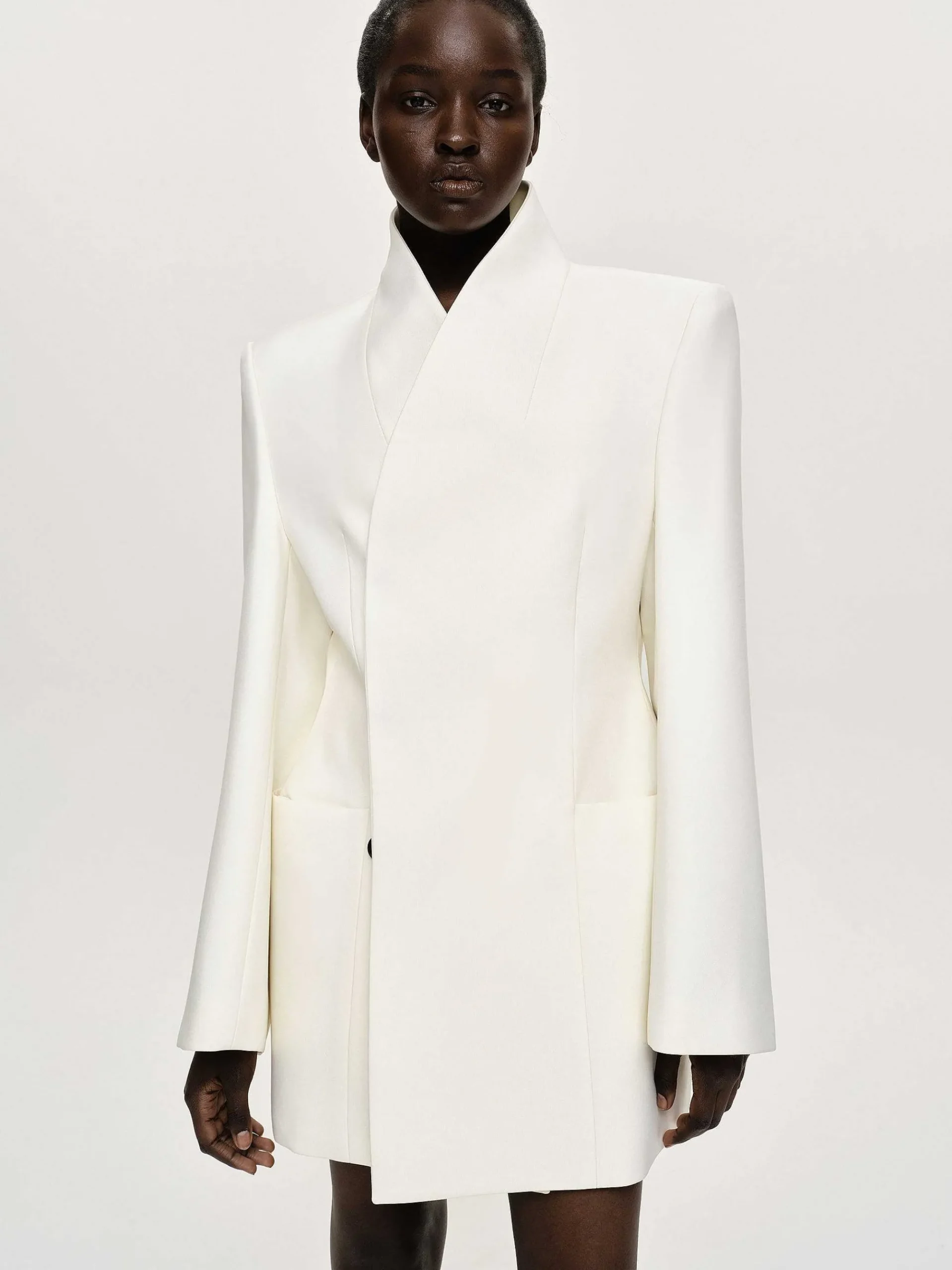 Source Unknown Vêtements-Blazer Portefeuille Corrin, Creme