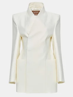 Source Unknown Vêtements-Blazer Portefeuille Corrin, Creme