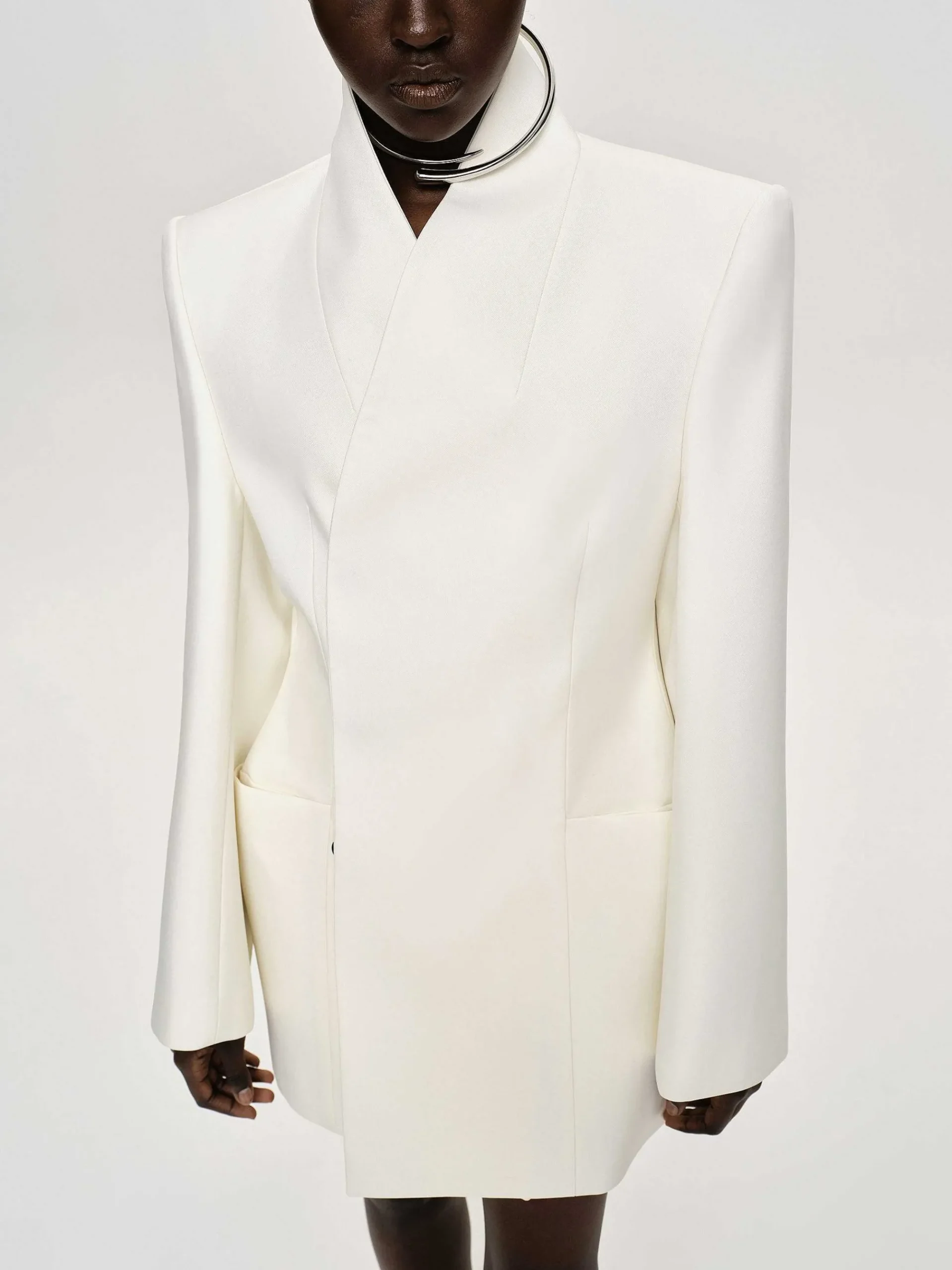 Source Unknown Vêtements-Blazer Portefeuille Corrin, Creme
