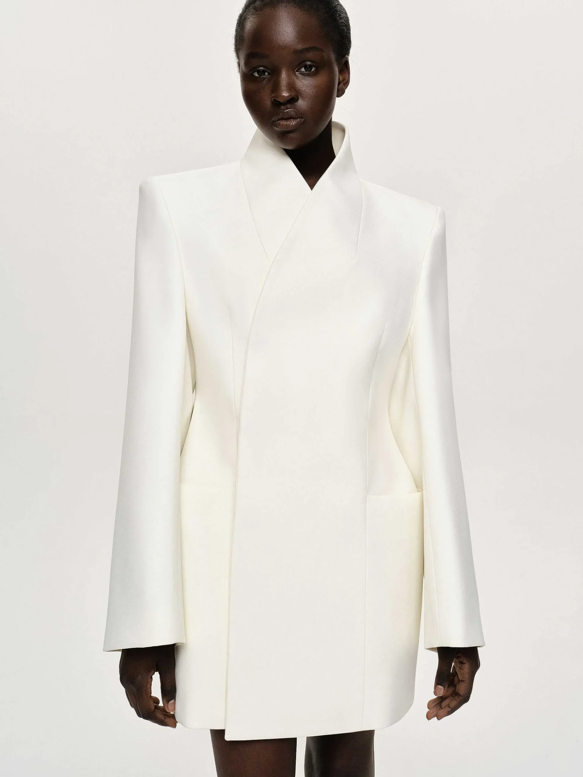 Source Unknown Vêtements D'Exterieur-Blazer Portefeuille Corrin, Creme