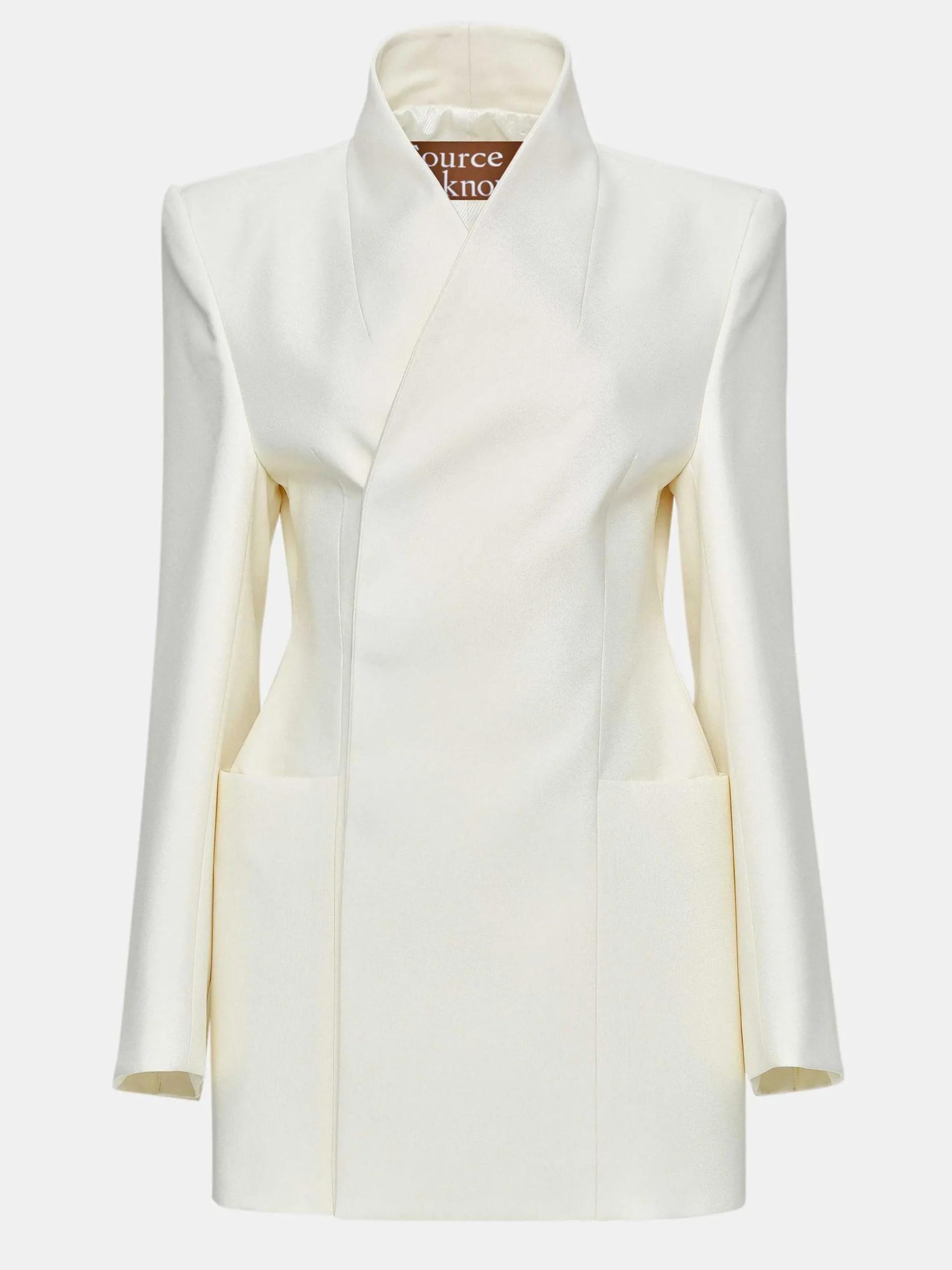 Source Unknown Vêtements D'Exterieur-Blazer Portefeuille Corrin, Creme