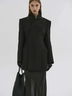 Source Unknown Vêtements-Blazer Portefeuille Corrin, Noir