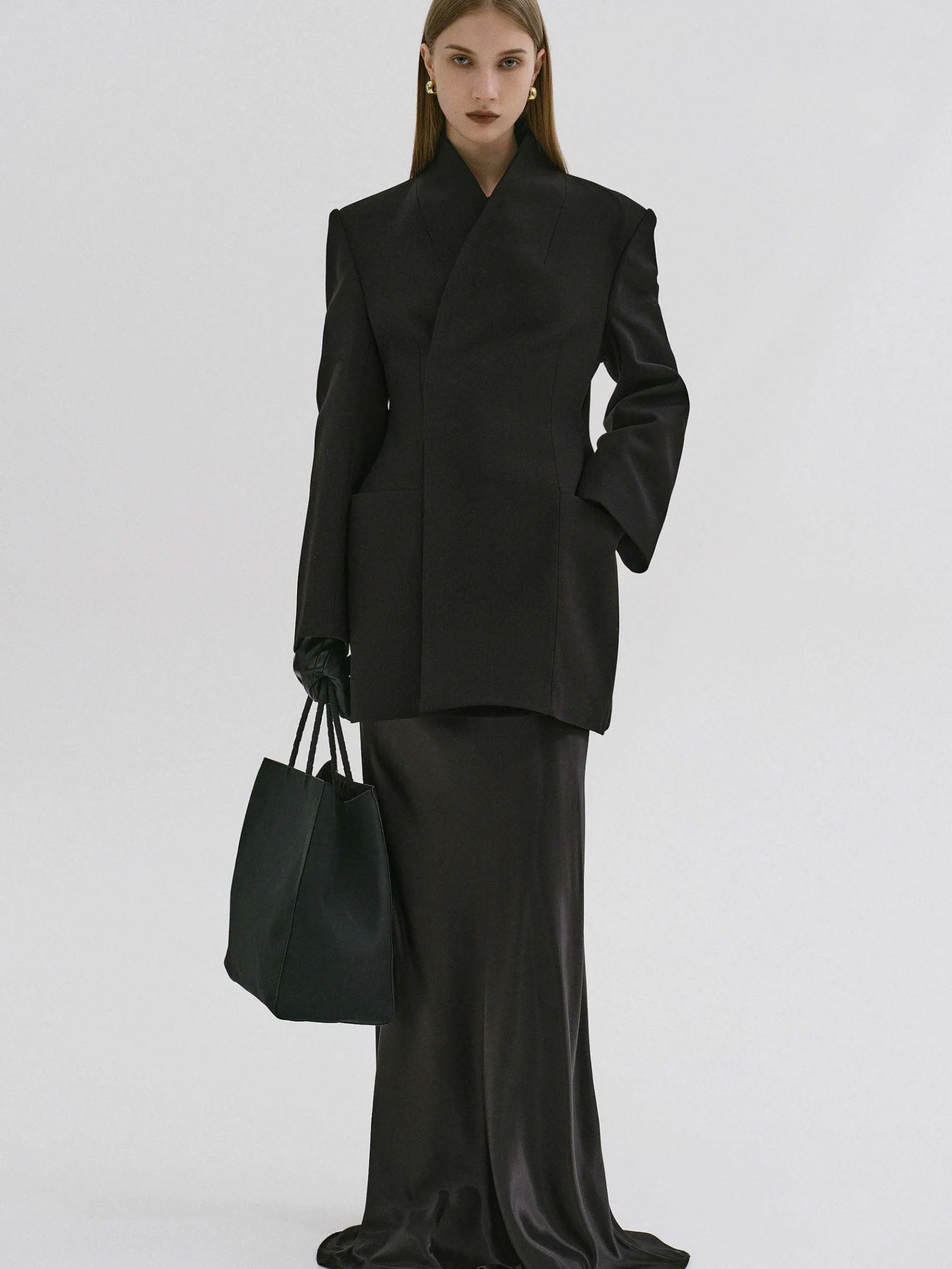 Source Unknown Vêtements D'Exterieur-Blazer Portefeuille Corrin, Noir