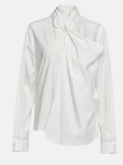 Source Unknown Vêtements-Blouse Echarpe Torsadee Mesash, Blanc