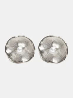 Source Unknown Vêtements-Boucles D'Oreilles A Tige Jardin, Argent