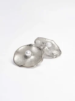 Source Unknown Vêtements-Boucles D'Oreilles A Tige Jardin, Argent