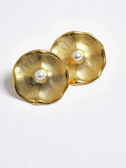 Source Unknown Vêtements-Boucles D'Oreilles A Tige Jardin, Dore