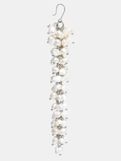 Source Unknown Vêtements-Boucles D'Oreilles Pendantes En Perles, Blanc