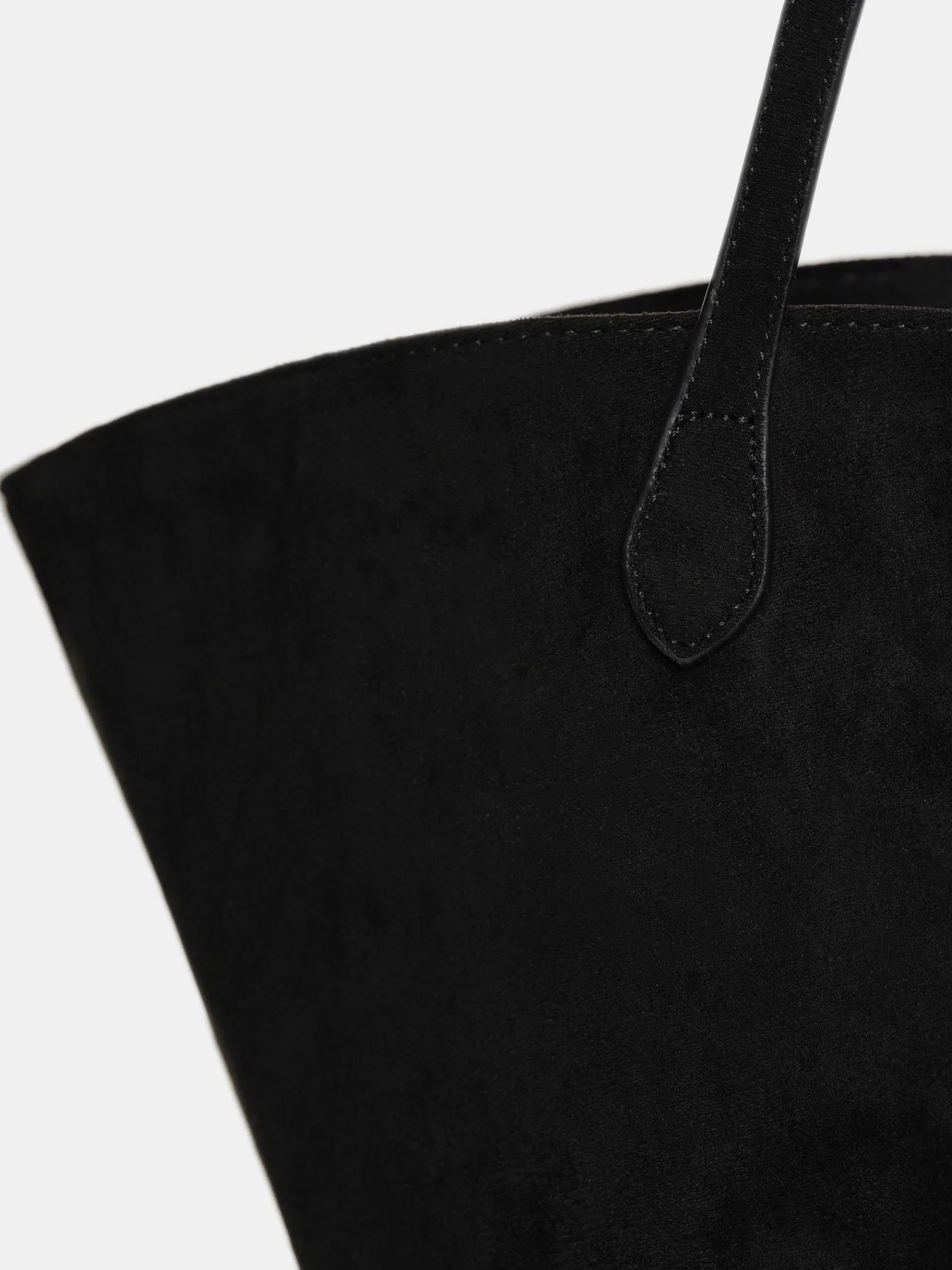 Source Unknown Vêtements-Cabas Moyen En Daim, Noir