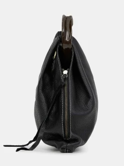 Source Unknown Vêtements-Cabas Triangle En Cuir De Veau, Noir