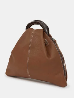 Source Unknown Chaussures Et Sacs-Cabas Triangle En Cuir De Veau, Brune