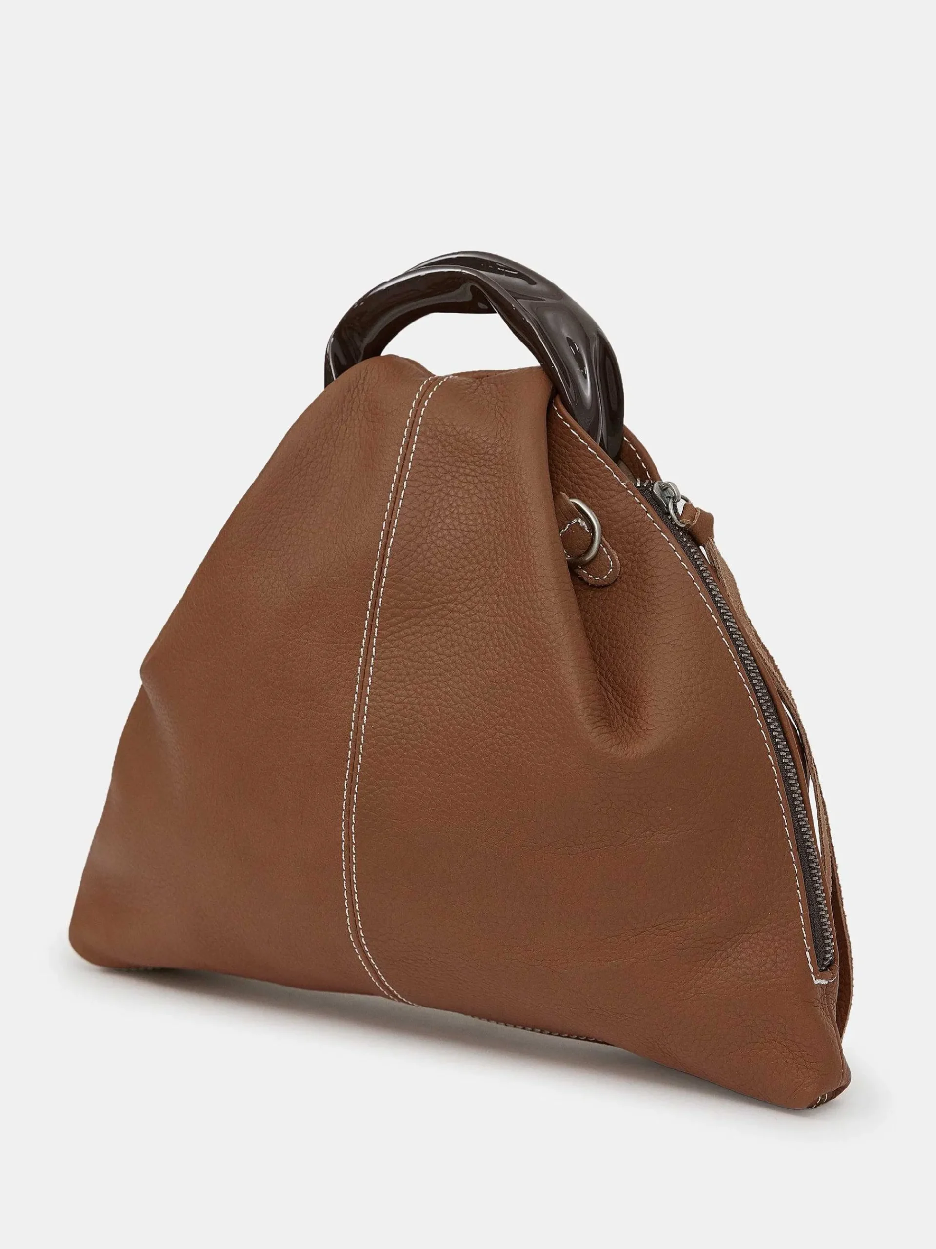 Source Unknown Chaussures Et Sacs-Cabas Triangle En Cuir De Veau, Brune
