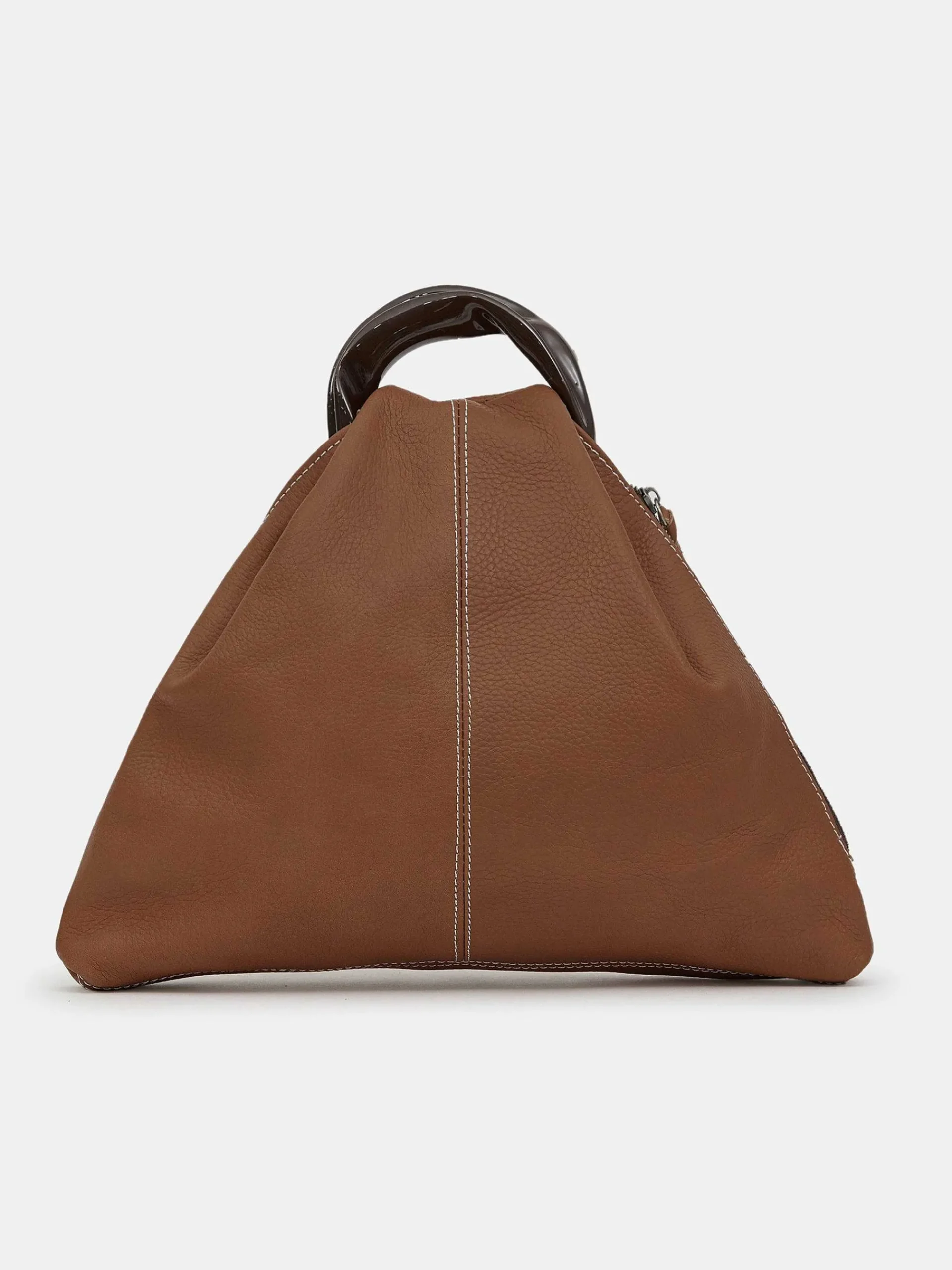 Source Unknown Chaussures Et Sacs-Cabas Triangle En Cuir De Veau, Brune