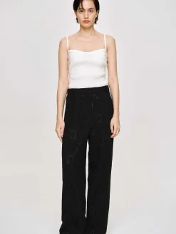 Source Unknown Vêtements-Camisole En Tricot Cotele, Blanc