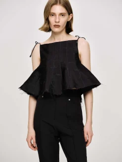 Source Unknown Hauts-Camisole Extra Courte, Noir