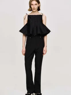 Source Unknown Hauts-Camisole Extra Courte, Noir