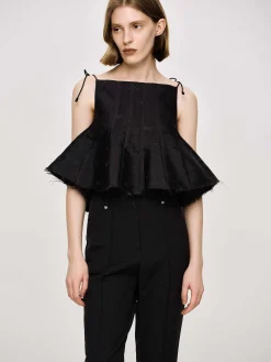 Source Unknown Hauts-Camisole Extra Courte, Noir