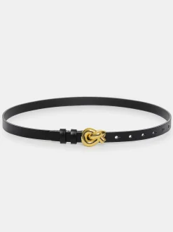 Source Unknown Accessoires-Ceinture A Boucle A Noeud Torsade, Noire