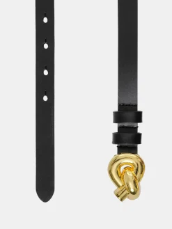 Source Unknown Accessoires-Ceinture A Boucle A Noeud Torsade, Noire