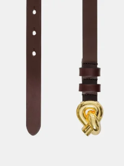Source Unknown Vêtements-Ceinture A Boucle A Noeud Torsade, Marron