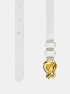 Source Unknown Accessoires-Ceinture A Boucle A Noeud Torsade, Blanche