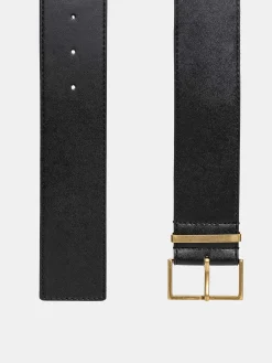 Source Unknown Accessoires-Ceinture A Boucle Carree, Noire