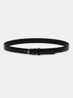 Source Unknown Vêtements-Ceinture Effet Croco, Noire