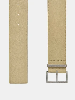 Source Unknown Vêtements-Ceinture En Daim A Boucle Carree, Nougat