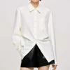 Source Unknown Accessoires-Chemise A Taille Ajustee, Albatre