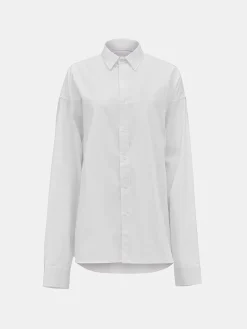 Source Unknown Accessoires-Chemise En Coton Over-Fit, Blanc