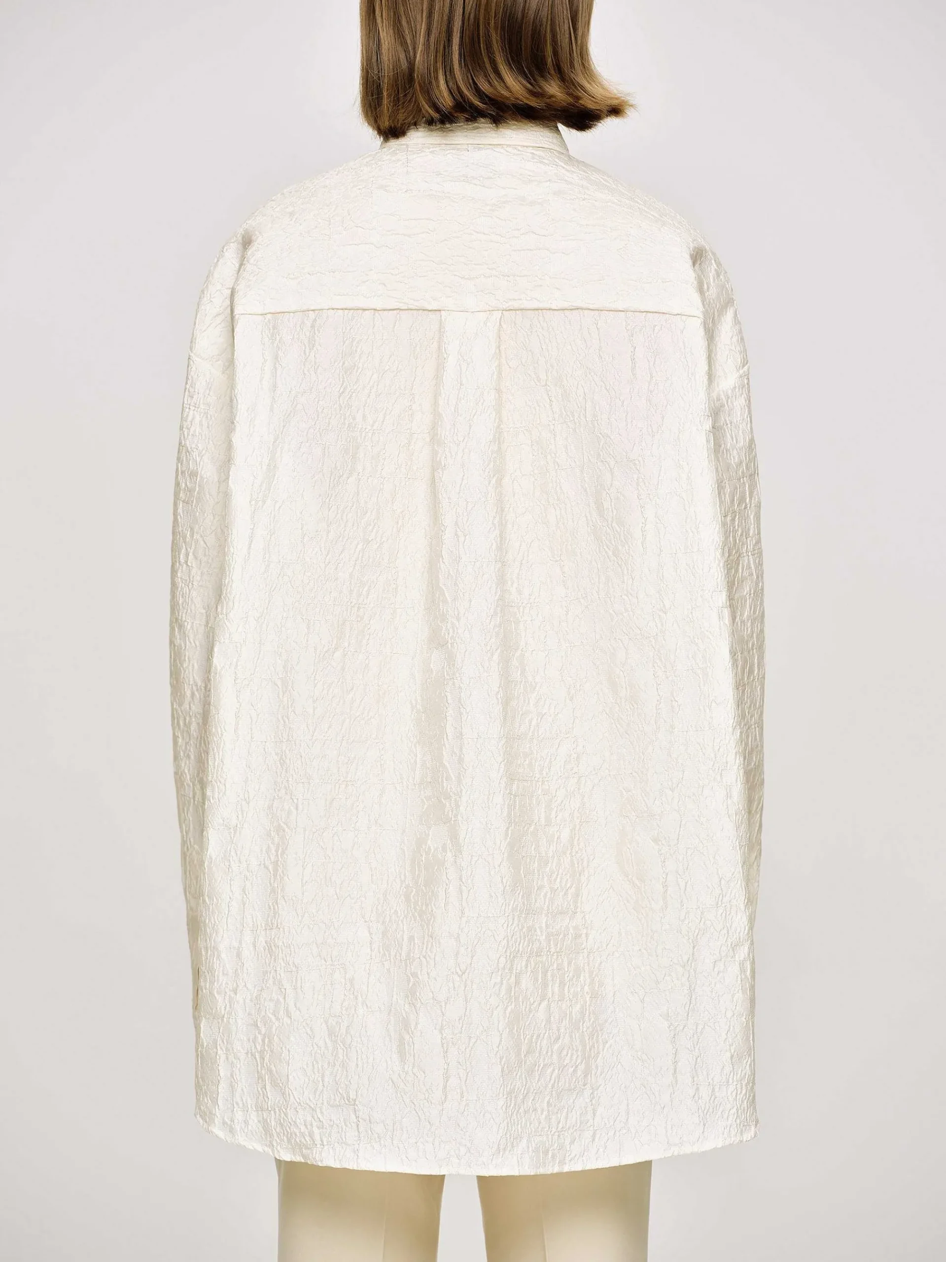 Source Unknown Accessoires-Chemise Jacquard Over-Fit, Parchemin