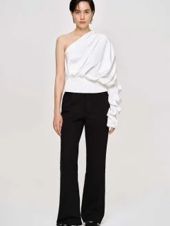 Source Unknown Vêtements-Chemisier A Une Epaule, Blanc