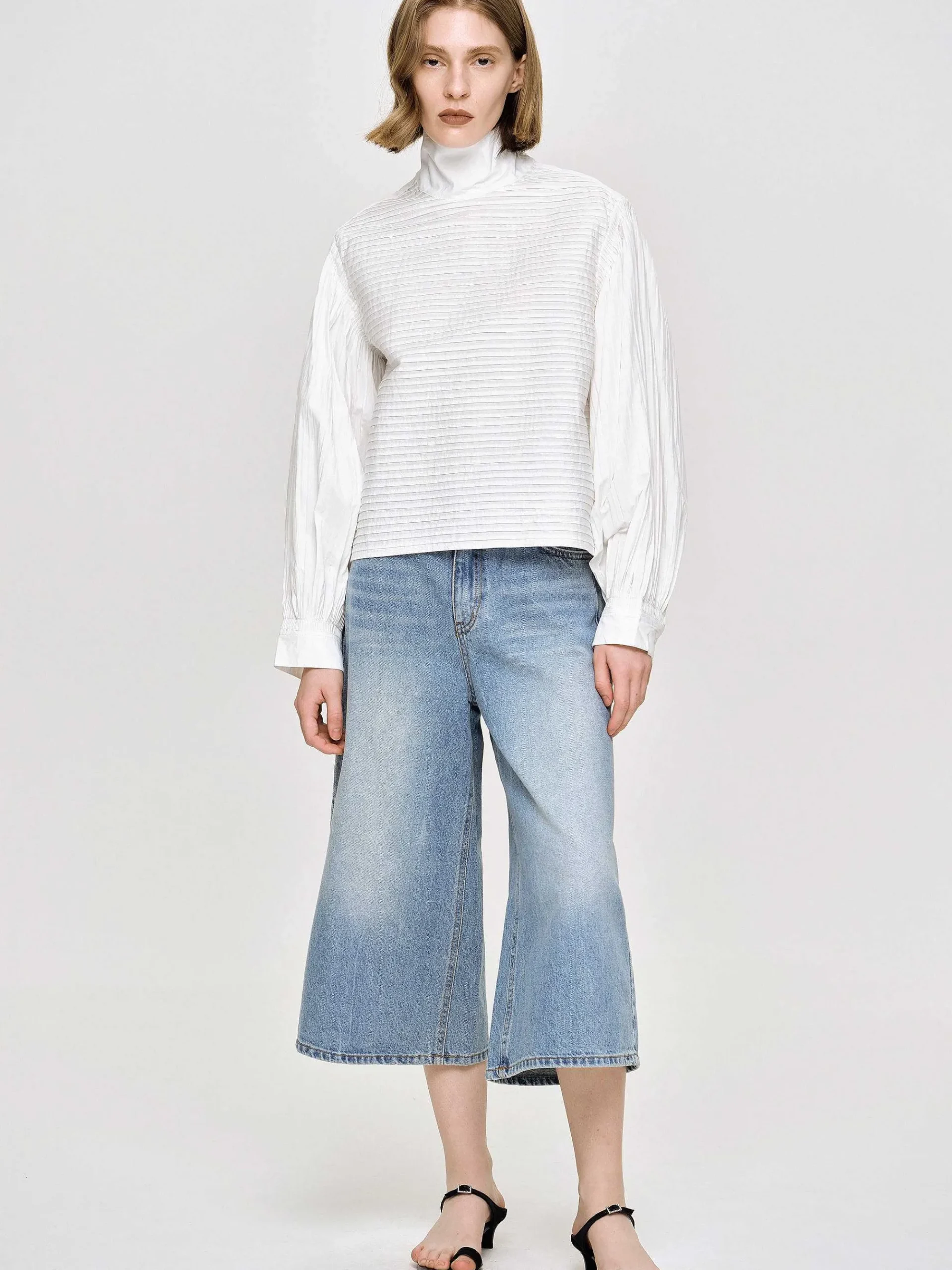 Source Unknown Vêtements-Chemisier Erza Volume, Blanc