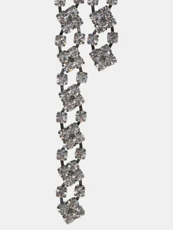 Source Unknown Vêtements-Collier Goutte En Strass, Argent