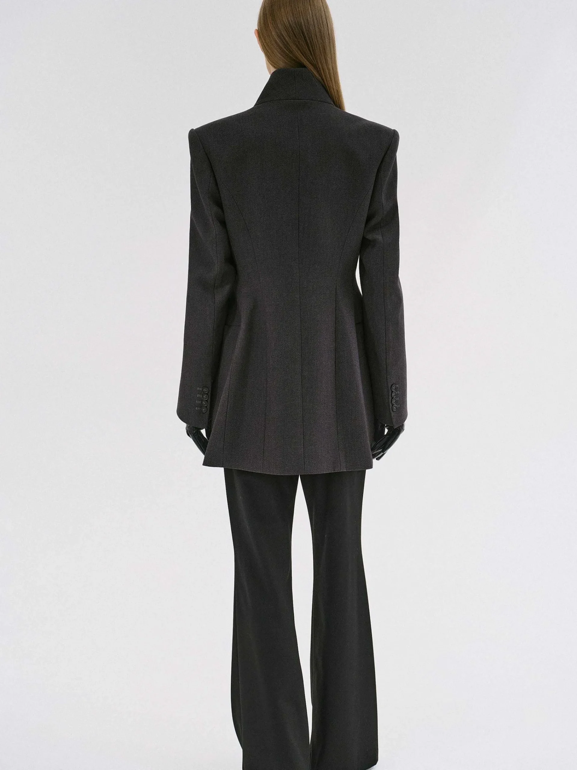 Source Unknown Vêtements-Corrin Wrap Blazer, Charbon