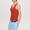 Source Unknown Accessoires-Debardeur Tancel, Rouge