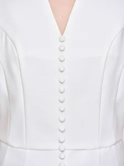 Source Unknown Hauts-Gilet Evase A Boutons, Blanc