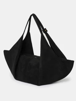 Source Unknown Vêtements-Grand Sac Fortune Cookie, Suede Noir