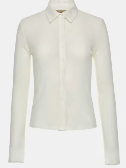 Source Unknown Hauts-Haut A Col Semi-Transparent Pietro, Blanc