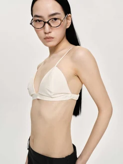 Source Unknown Vêtements-Haut De Soutien-Gorge En Coton A Col Coeur, Toile